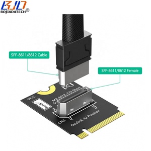 Groothandel SFF-8611 SFF-8612 Oculink connector naar 2230 NGFF <span class=keywords><strong>M</strong></span>.2 PCI-E 4.0 NVME <span class=keywords><strong>M</strong></span>-Key interface adapter riserkaart kort type - Product Image 4
