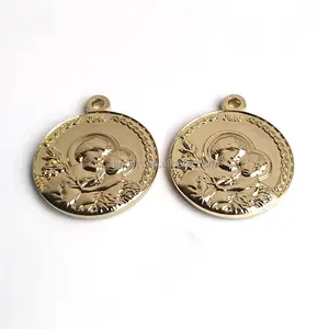 Custom 3D Patron Saint Holy Family St. Joseph Jesus Medal Nativity Charm für Necklace Catholic Gifts