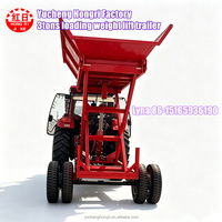 Zuidoost-Azië Hot Sale 3 Ton Hydraulische Kipper Aanhangwagen Trekker Gemonteerde Achterkant-Kiepende Boeren Aanhangwagen