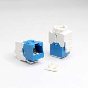 Тонкий профиль RJ45 Cat 5e & Cat 6 UTP Keystone Jacks без инструментов Ethernet Модульный адаптер для разъемов - Product Image 5