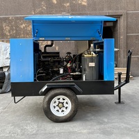 Compresseur d'air portable diesel à vis, direct usine, 5m³/min, 8bar, 13bar, 18bar, mobile pour l'exploitation minière, le forage et la construction