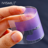 IVISMILE Vente en gros Pap Bandes de blanchiment des dents avec logo personnalisé Blanchisseur dentaire à la menthe sans résidu Bandes violettes