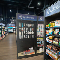 CHuimei Schwerlast-Einseitiges 5-Regal-Stellregal ohne Schrauben zur Bodenmontage für Supermarktregale, Möbel und Metallhandel