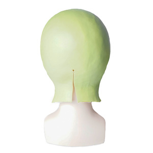 Máscara de Látex de Extraterrestre Verde, Material de Emulsión, Accesorio de Fiesta Unisex, Tema de Ciencia Ficción OVNI - Product Image 4