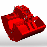 Hydraulischer Klappgreifer, Starke Rotation für Bagger
