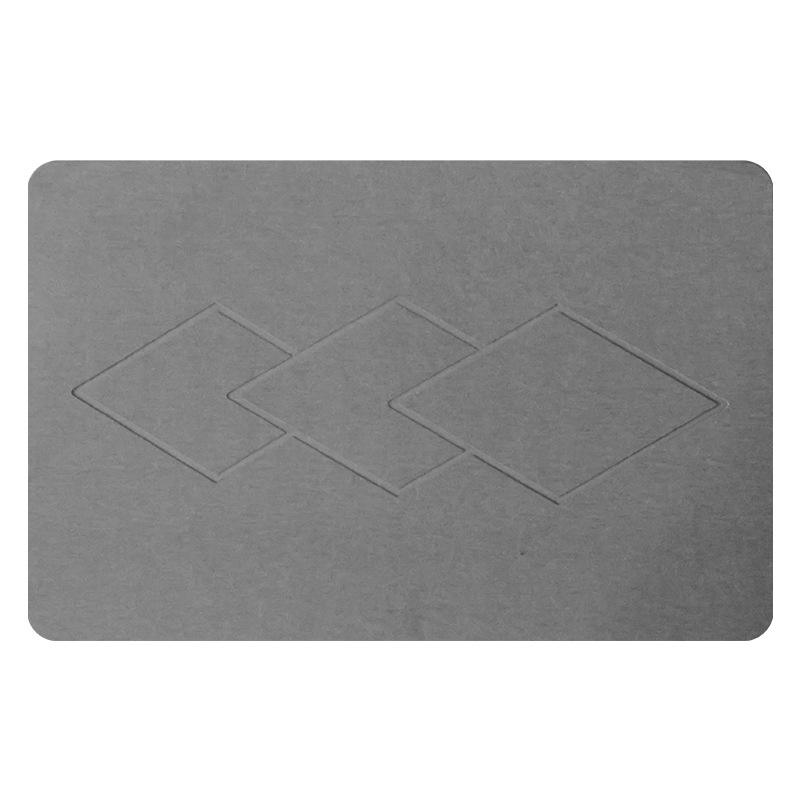 Tallado con 3 rombos - gris oscuro