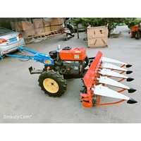 Récolteuse de riz Mini Machine de découpe de rembourrage Sésame Petit tracteur à pied Faucheuse de maïs