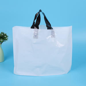 OEM Transparent Tote <b>Bags</b> for Clothing Durable Big Shopping <b>Bags</b> with Custom Printing for Underwear Shoes Socks - Product Image 2