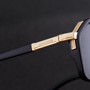 Gafas de sol polarizadas Partagas Retro Designer con logotipo personalizado, montura cuadrada de <span class=keywords><strong>doble</strong></span> puente, protección UV400 para hombres. - Product Image 2