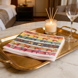 กระดาษเช็ดปากลายม้า แบบใช้แล้วทิ้ง เป็นมิตรกับสิ่งแวดล้อม สำหรับงานเลี้ยง อาหารค่ำ ร้านอาหาร โรงแรม ขายส่ง - Product Image 1