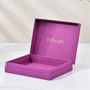 Boîte à bijoux personnalisée avec logo, rabattable, avec laminage mat - Emballage en carton de luxe avec impression offset pour collier - Product Image 1