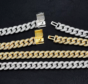 תכשיטי jwy 925 סטרלינג שרשרת 8 מ "מ 16 <span class=keywords><strong>18</strong></span> 20 22 24 ס" מ vs moissanite יהלומים היפ הופ בסגנון שרשרת הקובייה - Product Image 3