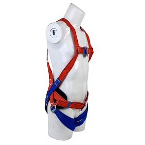 <span class=keywords><strong>Harness</strong></span> Pengaman Tubuh Ukuran Universal, <span class=keywords><strong>Harness</strong></span> Pengaman Seluruh Tubuh dengan D-Ring Ganda, Tali Pengaman, Webbing Polyester Custom, Perlindungan Jatuh - Product Image 2