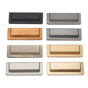 Modern Zinc Gold Finish Drawer Cabinet Handle Kitchen &amp; <strong>Bedroom</strong> Dresser <strong>Door</strong> Pulls Office Use Oukali - Product Image 4