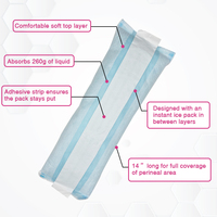 Compresse froide jetable pratique pour le périnée, pack froid post-partum pour soulager la douleur après l'accouchement, pack de glace instantané pour femmes