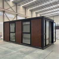 Maison modulaire miniature mobile portable, maison préfabriquée pliable, bureau préfabriqué de haute qualité avec salle de bain et toilettes
