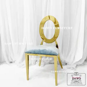 Поставки Китай завод отель банкет из нержавеющей стали золотые металлические свадебные стулья