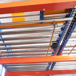 Estante de flujo de gravedad resistente con pistas de rodillos para almacenamiento en almacén Estante de rodillos de gravedad - Product Image 4