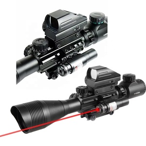 Mira Holográfica Táctica Combinada C4-12X50EG de Doble Luminosidad con Punto Rojo/Verde y Láser Óptico - Product Image 1