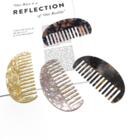 Brosse à cheveux personnalisée avec peigne en acétate, outils de coiffure populaires, 1 pièce
