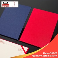 A5 A4 A3 Papier givré lustré nacré Titulaires de certificat bon marché Dossier de diplôme pour récompenses Couverture de certificat en carton bleu