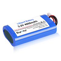 Paket Baterai LiFePO4 18650 1S2P 3.2V 4000mAh yang Dapat Disesuaikan dengan Konektor untuk Peralatan Konsumen Elektronik Kecil CE RoHs