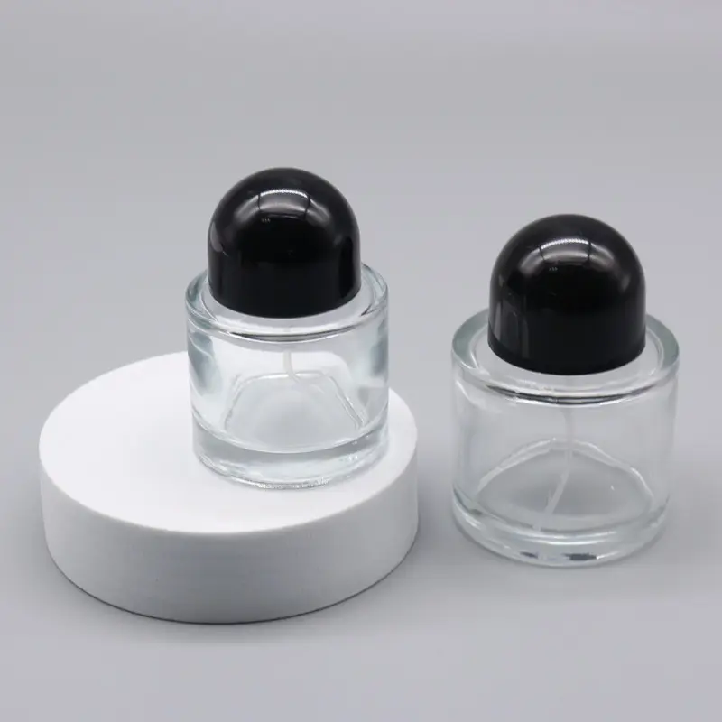 Luxury Cylinder Refillable Spray Perfume Bottle 30ml 50ml Glass Bottle For Men And Women