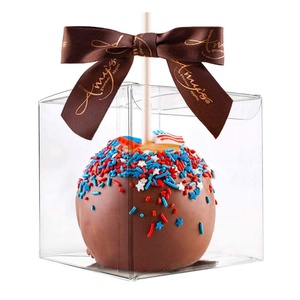 Hole top 4x4x4 mini clear custom gift box packaging