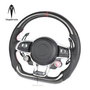 Volant de direction en fibre de carbone LED adapté aux Volkswagen GTI GTS R GTD MK7 <span class=keywords><strong>Golf</strong></span> 6 7 GTD Polo, volant de direction pour VW durable - Product Image 2