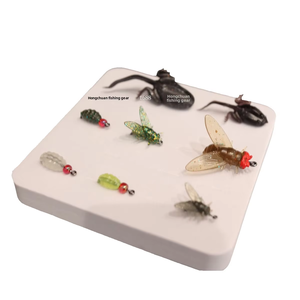 Venta al por mayor de moscas de pesca con anzuelo, micro señuelos blandos para pesca de trucha, señuelos biónicos de insectos, señuelos de pesca con mosca, anzuelos de renacuajo y anzuelos de ninfa. - Product Image 1