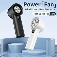 Ventilateur portable haute vitesse T100S rechargeable par USB, 199 vitesses, 13000 tr/min, batterie 3000 mAh, affichage numérique, ventilateur portable pour voiture, camping-car