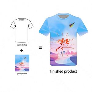 Custom Casual Loose <b>Heat</b>-Transfer 100% Polyester Design High Quality Full Print Summer Men's Running Sport Tshirt Marathon - Product Image 1