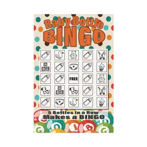 Großhandel benutzer definierte Brettspiel Karte Bingo Kartenspiel für Kinder