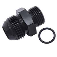 محول مقياس ضغط الوقود من الألومنيوم AN10 إلى M18x1.5 مع حلقة O - موصل مبرد الزيت مانع للتسرب لسباقات السيارات