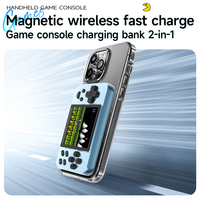 Console de jeu vidéo portable rétro L9, batterie externe 5000 mA, 2 en 1, prend en charge la lecture de MP4, MP3, d'images et d'e-books, charge filaire et sans fil