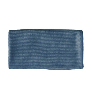 Custom Made Polyester Nylon Glass Cloth 30x40cm Sea Blue Rectangle Microfiber Non Shedding For Glass Cleaning - Product Image 1