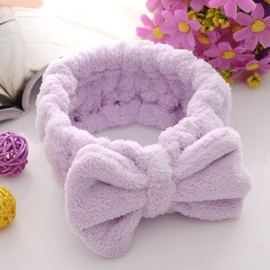 1 ensemble de sèche-serviettes professionnels en microfibre, cristal élastique, assemblage avec fleur et nœud papillon - Product Image 4