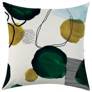 Ginkgo Leaf Linen Pillowcase 45x45cm Washable Modern <b>Sofa</b> Cushion <b>Cover</b> Living Room Decor Square <b>Throw</b> Pillow Case - Product Image 3