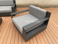 Hangkai Modernes Langlebiges Aluminium-Gartensofa-Set Terrassenmöbel-Set Luxuriöses Outdoor-Sofa für Hotel-Außenmöbel