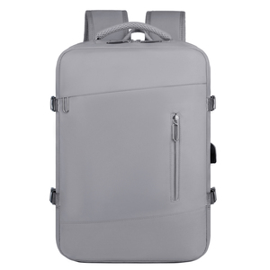 Prix direct usine Sac à dos Oxford géométrique grande capacité 20-39L séparation sec/humide léger imperméable fermeture éclair antivol USB - Product Image 2