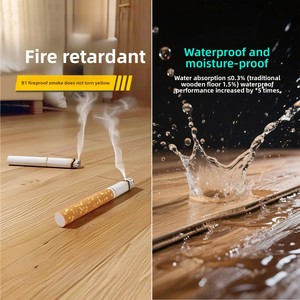 Revêtement de sol SPC (Stone-Plastic Composite) moderne et minimaliste, échantillons de grain de <span class=keywords><strong>bois</strong></span>/pierre, parquet pour la maison, système de pose par clic, imperméable et antidérapant - Product Image 1