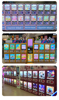 Distributeur automatique de capsules surprise style japonais pour centre commercial, couleur blanche, fonctionne avec jetons, machine Gachapon