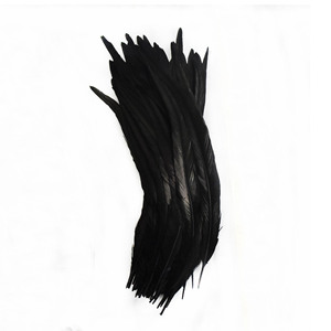 40-45cm(16-18 pulgadas) Plumas <span class=keywords><strong>de</strong></span> gallo negro Venta al por mayor Rooter Coque Tails para tocado Carnival Backpack Decor - Product Image 3