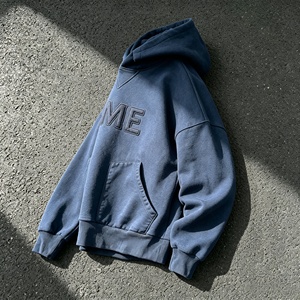 เสื้อฮู้ดโอเวอร์ไซส์ผู้ชาย ลายตัวอักษร ME  ผ้าฝ้ายเฟรนช์เทอร์รี่ สวมใส่สบายๆ สำหรับฤดูใบไม้ร่วง - Product Image 1