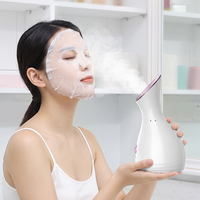 Vaporizador Facial Iónico para una Limpieza Profunda de los Poros y Pulverizador de Vapor Cálido con Colágeno para Reafirmar e Hidratar, Spa en Casa