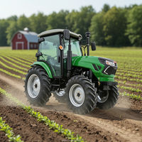 Tractor Agrícola 4x4 |   50/60/70 HP |   Cabina con Aire Acondicionado de 4 Postes |   8F+8R |   Embrague Doble |   540/760 PTO |   Bloqueo de Diferencial |   Enganche de 3 Puntos TE