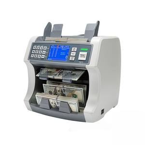 Máquina Contadora y Verificadora de Billetes Multidivisa, Compatible con el Conteo de Dólares Estadounidenses, Euros, Yuanes Chinos, etc., con Pantalla - Product Image 1