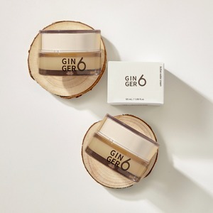 Crema Hidratante Vegana para el Cuidado de la Piel con Agua de Jengibre, Crema Antienvejecimiento con Péptidos, Crema Iluminadora con Niacinamida, Crema de Hidratación Profunda - Product Image 3