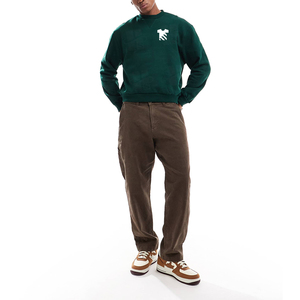 Sudadera de Cuello Alto de Felpa Francesa Ligera y Holgada para Hombre, Bordado Personalizado de Alta Calidad, Logotipo Serigrafiado - Product Image 4