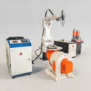 Machine <span class=keywords><strong>de</strong></span> traitement thermique des surfaces métalliques au laser pour moules, arbres à cames et engrenages, système <span class=keywords><strong>de</strong></span> revêtement laser par robot programmable à fibre Raycus 3000W - Product Image 1